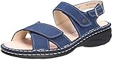 Leder Finn Comfort LINOSA Sandaletten bequem bis 30 mm Gr.37, Blau