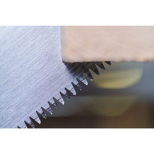 Stanley Jetcut Handsäge (grob, 500 mm Länge, Bi-Material Handgriff, Hardpointverzahnung, 7 Zähne/Inch, für schnelle Schnitte in Holz) 2-15-288