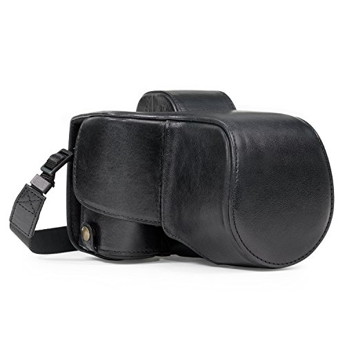 Étui Sony A7 II MegaGear MG1126 housse protection cuir avec bandoulière noir
