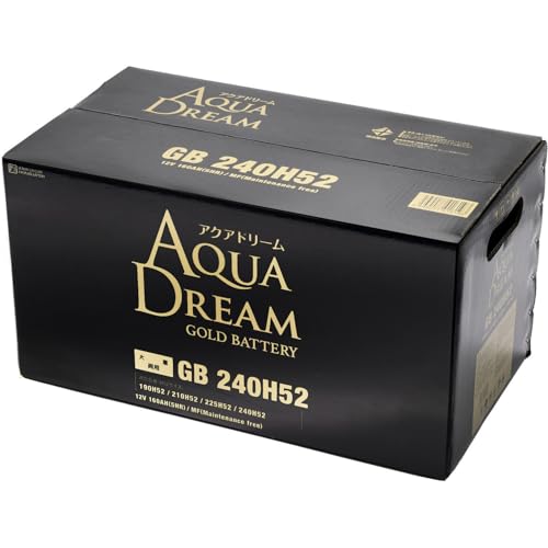 �A�N�A�h���[�� ���Y�� ��^�ԗp�o�b�e���[ GOLD BATTERY GB 240H52 (�݊�/190/225/240H52) �����e�i���X�t���[�^�C�v AQUA DREAM