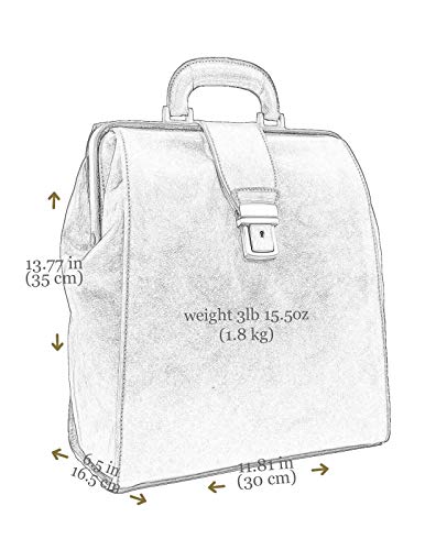 Leather Backpack Travel Bag Carry On Business Canvas Rucksack Brown Book Bag - Time #TOP5