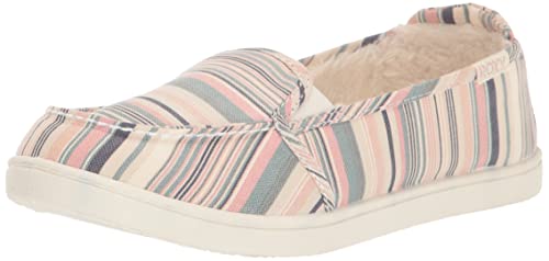 Image of Roxy Womens Minnow Faux Fur Slip on Sneaker ShoeSneaker