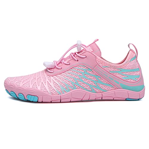 Image of Hiking Barefoot Shoes for Women Men Breathable & Non-Slip Athletic Barefoot Wide Toe Water Shoes Lightweight Perfect for Walking,Running,and Swimming
