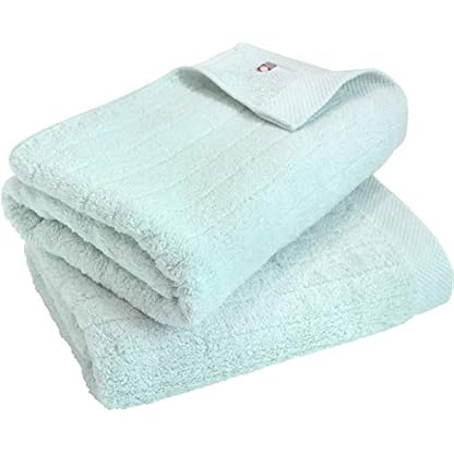 Imabari Towel Weiches und flauschiges Handtuch, luxuriöse Baumwolle, 2-teiliges Badetuch-Set, Aqua
