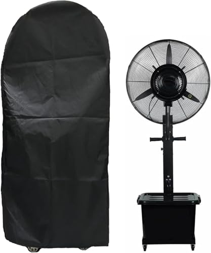 SHELIZI Paquete de 2 Fundas para Ventilador de Niebla 210D Tela Oxford - Impermeable, Antipolvo, Anti-UV - para Ventiladores de Pie, Industriales 60 * 28 * 155cm