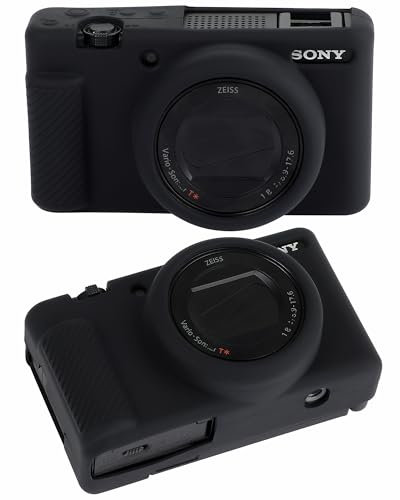 Funda de silicona para cámara Sony ZV-1F negra miniatura 1