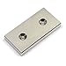 Rectangle Countersunk Neodymium Magnet 2x1x1/4