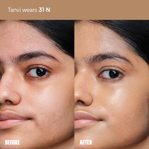Image of FAE Beauty Face Card 4-in-1 Super Serum Skin Tint | Hydrates, Primes, Provides Coverage & Protects with SPF | Lightweight, Dewy Finish | 30 Shades for Indian Skin Tones | Shade - 31N - Neutral