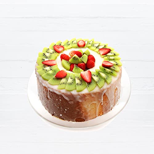 Bezall Angel Food Cake Pan, 8 Inch Round Chiffon Cake Mold Aluminum Tube Pan Baking Cake Mould With Removable Bottom #TOP5