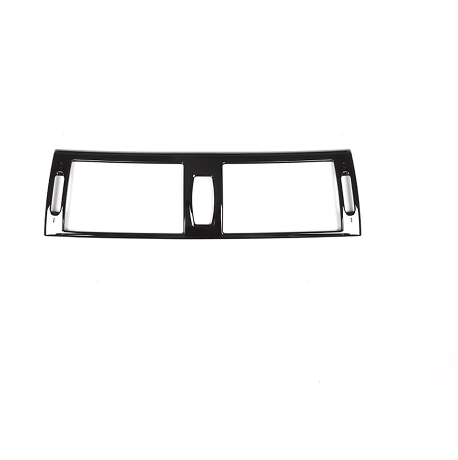 Komponenten ABS-Kohlefaser Auto-Zentralklimaanlage-Luftauslass-Rahmenverkleidung Für BMW X5 X6 E70 E71 2008-2013 Autozubehör(Black)
