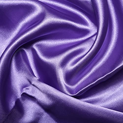 Tissu satiné soyeux violet pour robe de mariée 500x150 cm