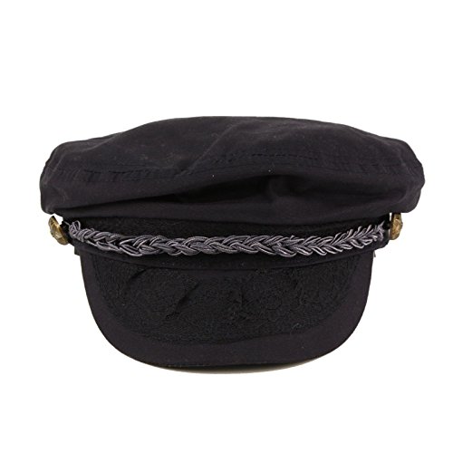 Image of SK Hat shop Men's Summer Cotton Greek Fisherman Sailor Fiddler Driver Hat Flat Cap
