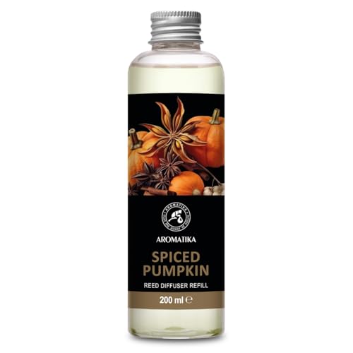 Recambio Difusor de Calabaza Picante 200ml - Relleno Difusor - Difusores Aromáticos - Ambientador - Difusor Perfumado - Fragancia para Habitación - Aromaterapia - Reed Diffuser Refill Spicy Pumpkin