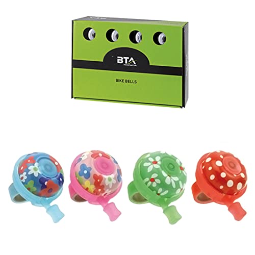 Campanello bici bicicletta bambina con grafica fiori flowers diametro 45