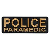 Dieser bestickte Aufnäher für Polizei-Sanitäter ist geeignet für taktische Westen, Jacken, Rucksäcke, Uniformen, Kleidung, Plattenträger und mehr.