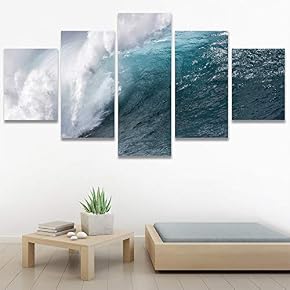 SIGNWIN 5 Panel Canvas Wall Art Modern Art...