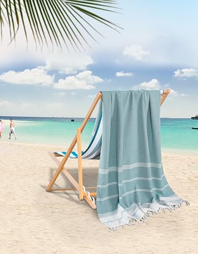 LANE LINEN Turkish Beach Towels, 2 Pack Extra Large Beach Towel - Image 2