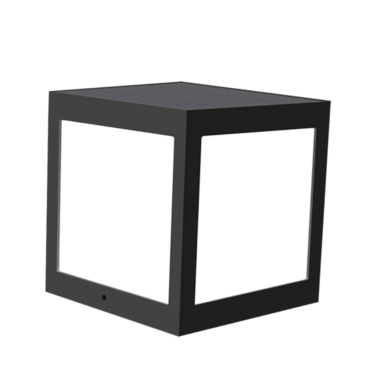 Toddmomy Solarbetriebene LED Außen Wandleuchte aus Kunststoff Schwarz 5 W und für Garten und Hofbeleuchtung im Europäischen Stil