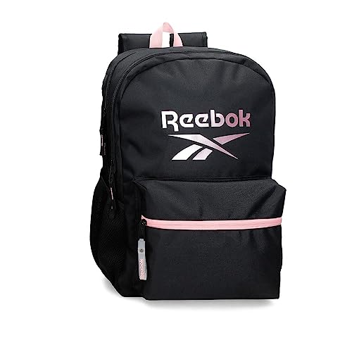 Reebok Beverly Mochila Doble Compartimento Negro 31x44x15 cms Poliéster 20,46L