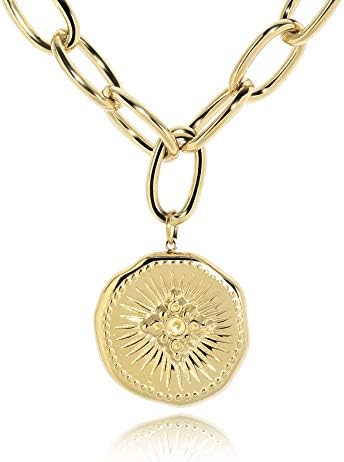 Frwiskp 18K Gold Plated Link Chain Necklace, Snake Herringbone Chain Necklace, Flat Gold Choker, Trendy Fashion Jewelry Gift for Women and Girls