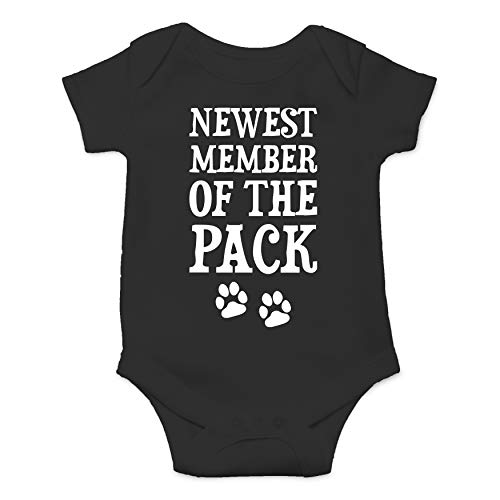 Image of Newest Member of The Pack - Funny Baby Essentials Bodysuit - Infant Girl Clothes Newborn Outfit
