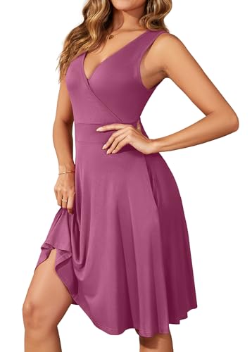 Image of WEACZZY 2025 Womens Summer Dresses,Mauve,S