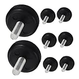 KICHOUSE 8 Stück Verstellbare Laufband füße rutschfeste Antivibrations Pads für Fitnessgeräte Übungspads Langlebige Montage für Heim Gym Training Einfache Installation