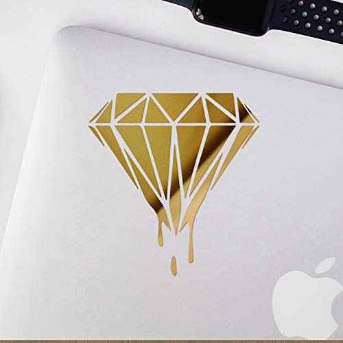 Transparent Decal Stickers Of Holodiamond Drip Dripping Diamond Drip Diamond (Metallic Gold) Premium Waterproof Vinyl Decal Stickers For Laptop Phone Accessory Helmet Car Window Mug Andstic914062Goaa #TOP3