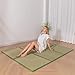 MAXYOYO Japanese Tatami Mat 100% Rush Grass Portable Folding Mat Futon Mattress Firm Traditional Floor Bed 79