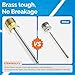 ETENWOLF 12 Pack Brass Ball Pump Needles, No Break Heavy Duty Air Pump Needles for Balls with Storage Case, Compatible with Hand Pump and Electric Pump, Stainless Steel Body
