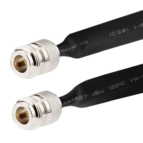 Cable coaxial plano SO239 de 50 ohmios con conectores UHF hembra de alta durabilidad 7