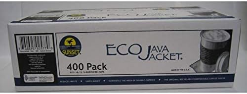 Sunset 400-Piece Coffee Cup Java Jack Eco-Cup Sleeves