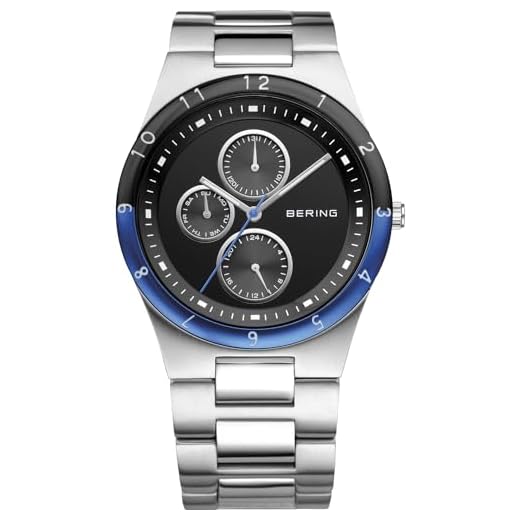 BERING Reloj Analógico Classic Collection para Hombre de Cuarzo con Correa en Acero Inoxidable & Cristal de Zafiro 32339-702