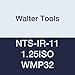 Walter Tools NTS-IR-11 1.25ISO WMP32 Carbide NTS Threading Inserts, Internal Thread, Full Profile, ISO Metric 60 Degree (Pack of 10)