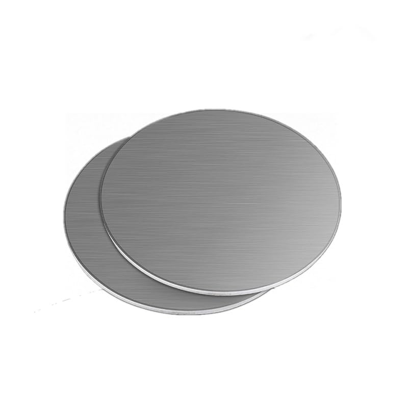 1 Stk 304 Edelstahl Rundblech, 3mm Dicke Edelstahlplatte Rund, Edelstahl-Ronde Gebürstet, Massive Metallplatte für Industrie & DIY, Ø 150mm bis 1000mm(400 * 3mm)