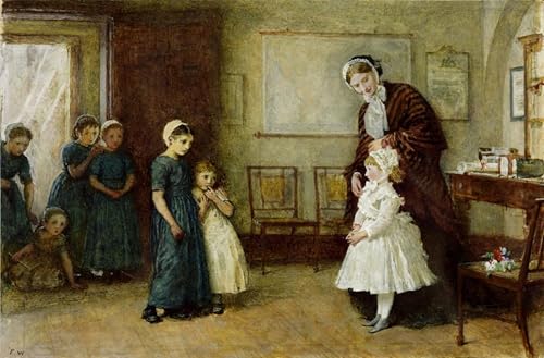 Toile la fille de l'aumônier de Frederick Walker Art Portrait touchant 60x90