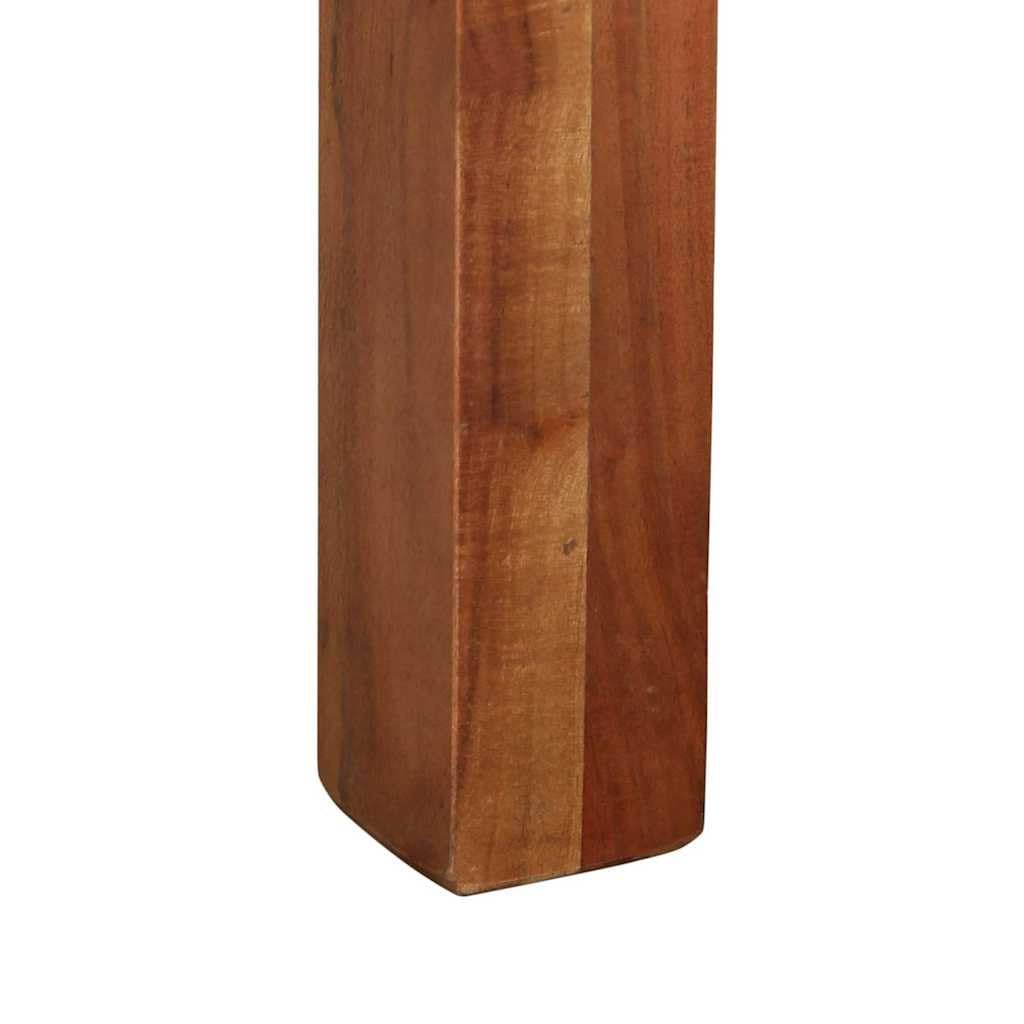 Tavolo da Pranzo 120x60x76 cm in Legno Massello di Acacia | Mobile rettangolare in legno di acacia con finitura ambra per sala da pranzo e cucina, ideale per 4 persone.