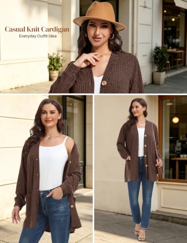 Image of MONNURO Plus Size Cardigan for Women Lightweight Open Front with Pockets