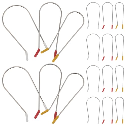 Hohopeti Pinces à Cheveux Résistantes à la Chaleur pour Bigoudis Électriques 254 CM 32 CM et 381 CM – Lot de 24 Clips de U Compatibles Rouleaux Chauffants – Accessoires Coiffure pour