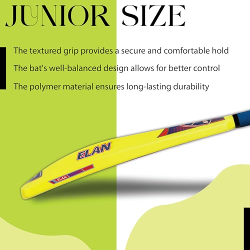 Image of Elan Polymer Cricket Bat, Size 2, Kids Sports Equipment