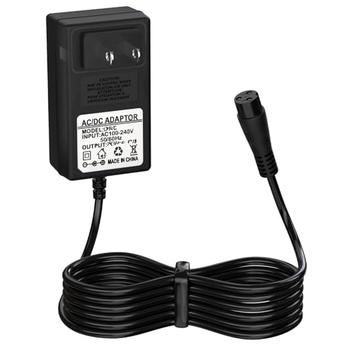 24V Charger Compatible with Razor E300, E200, E100, PR200, MX350, Dirt Quad, Pocket Mod, Connector - 3-Prong Power Cord