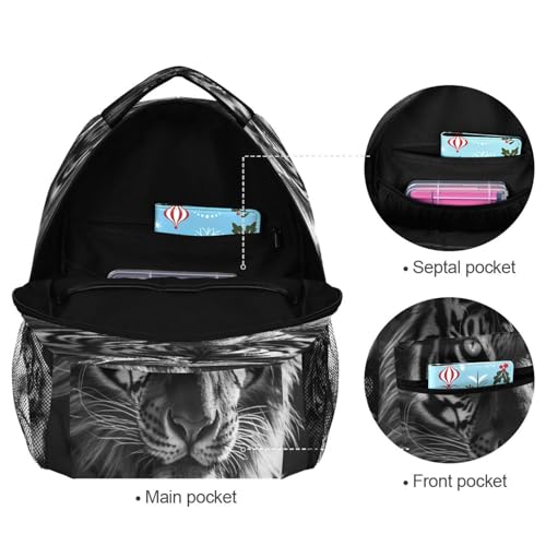 Sac à dos scolaire tigre noir ergonomique - Fini le mal de dos avec ce cartable cool - 7