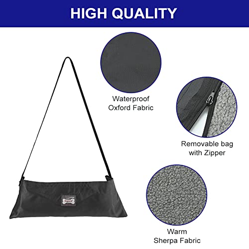 PokeAir Hundedecke Outdoor Wasserdicht Waschbar Haustier Decke für Unterwegs Camping Hund Katze Mat Wärmende Decke mit Tasche Hundebett Hundematte Große Reisedecke 100x70cm mit Tierhaarentferner