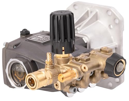 DW3635 AAA OEM Horiztonal Triplex Plunger Pump 3600 Max PSI, 3.5 GPM, 1' Hollow Shaft Compatible with Simpson, DeWalt, MI-T-M, and other major pressure washer brands