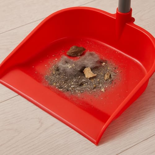 PARENCE.- Schaufel- und Bürstenset mit langem Stiel 80 cm – Staubfänger und Feinborstenbesen – Ergonomisches Reinigungsset für Zuhause, Büro und Outdoor – praktisch, solide und einfach zu verstauen