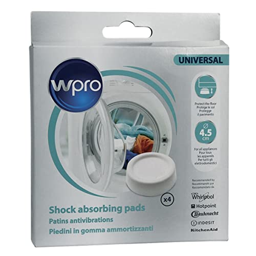 Preisvergleich Produktbild 4x Wpro SKA202 Schwingungsdämpfer Schwingungsdämpferfüsse Gummifüße Anti Vibration Unterlage Kratzschutz Waschmaschine Trockner auch Whirlpool Bauknecht 484000008531