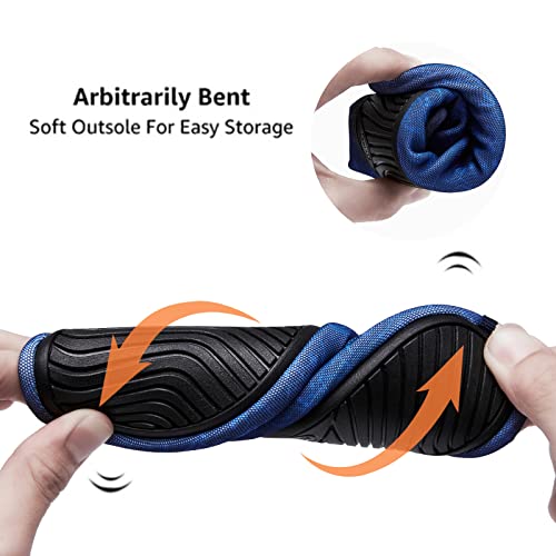 Racqua Kids Water Shoes Boys Swim Surf Sports Shoes Barefoot Quick-Dry Lightweight Aqua Socks Girls Pool Beach Yoga Shoes Big Kid Blue Dinosaur 4-5 #TOP6