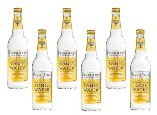 Fever Tree Indian Tonic Water 0,5 Liter Flaschen, 6er Pack (6 x 500 ml)