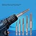 SCREW EXTRACTOR HEX SHANK FINE TEETH 5PCS HIGH HARDNESS STEEL BOLTS REMOVAL TOOL KIT FOR BROKEN STRIPPED RUSTY SCREWS IN AUTOMOTIVE INDUSTRIAL APPLICATIONS
