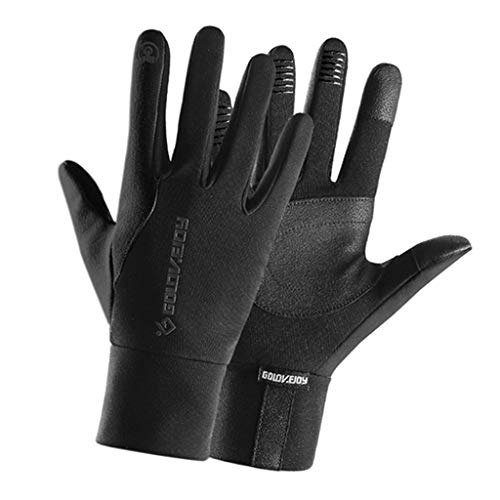 Colcolo Luvas de Ciclismo Masculinas Luvas de Lã Quente com Tela Sensível Ao Toque à Prova de Vento